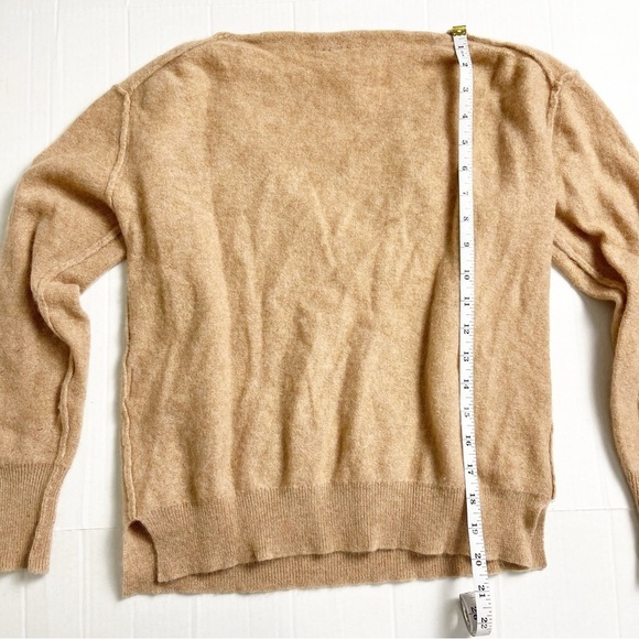 FREE PEOPLE Women’s Camel Harmony 100% Cashmere V-Neck Sweater - XS - Picture 11 of 13